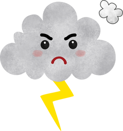 Angry Cloud Illustration