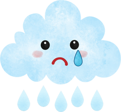 Sad Rain Cloud Emoji